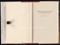 2a197 YOGI BERRA signed 1st edition hardcover book '01 When You Come to a Fork in the Road, Take It