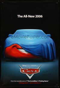 2a053 CARS advance signed DS 1sh '06 by supervising animator Scott Clark, Disney/Pixar cartoon!