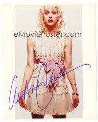 2a735 COURTNEY LOVE signed color 8x10 REPRO still '00s full-length close up of the rock singer!