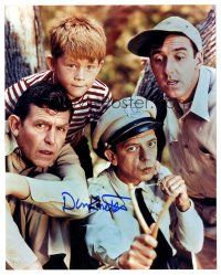 2a752 DON KNOTTS signed color 8x10 REPRO still '00s portrait with Andy Griffith, Opie & Gomer!