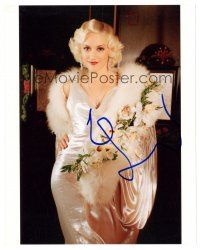 2a787 GWEN STEFANI signed color 8x10 REPRO still '00s full-length portrait in sexy glamorous dress!