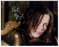 2a851 KATE BECKINSALE signed color 8x10 REPRO still '00s great c/u as a vampire from Underworld!