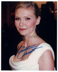 2a859 KIRSTEN DUNST signed color 8x10 REPRO still '00s head & shoulders portrait of the sexy star!