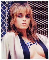 2a967 TARYN MANNING signed color 8x10 REPRO still '03 sexy c/u of the actress/fashion designer!