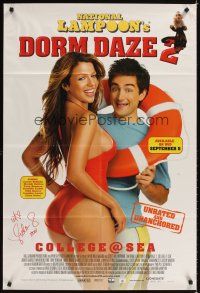 2a092 DORM DAZE 2 signed video 1sh '06 by Vida Guerra, who's super sexy in a skimpy swimsuit!