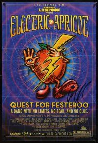 2a059 ELECTRIC APRICOT signed 1sh '06 by musician Les Claypool, cool Kevin Kerber art!