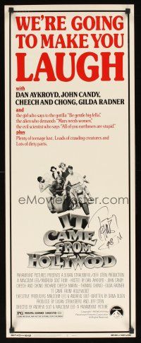 2a021 IT CAME FROM HOLLYWOOD signed insert '82 by Tommy Chong, grade-Z movies!