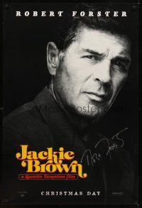 2a073 JACKIE BROWN signed teaser 1sh '97 by Robert Forster, directed by Quentin Tarantino!