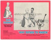 2a119 DON'T BOTHER TO KNOCK signed LC '65 by super sexy Elke Sommer, Why Bother to Knock?