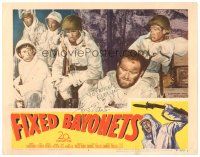 2a122 FIXED BAYONETS signed LC #3 '51 by Gene Evans, Samuel Fuller Korean War movie!
