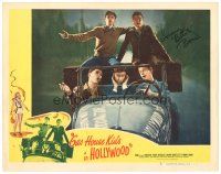 2a124 GAS HOUSE KIDS IN HOLLYWOOD signed LC #3 '47 by Tommy Bond, who's in car with Alfalfa Switzer