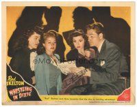 2a142 WHISTLING IN DIXIE signed LC '42 by Ann Rutherford, who's with Red Skelton & two other ladies