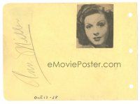 2a497 ANN MILLER/STEPIN FETCHIT signed 4x6 album page '38 can be framed with a repro still