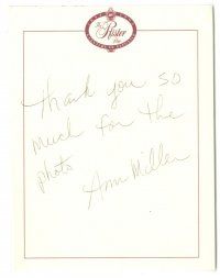 2a429 ANN MILLER signed letter '90s can be framed with a repro!