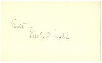 2a599 BETHEL LESLIE signed 3x5 index card '70s can be framed with a repro still!