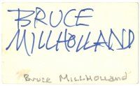 2a600 BRUCE MILLHOLLAND signed 3x5 index card '30s can be framed with a repro still!