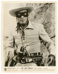 2a669 CLAYTON MOORE signed 3x5 index card + vintage 8x10 still '70s can be framed together!