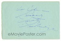 2a503 DOROTHY DANDRIDGE/CAROLE MATTHEWS signed 4x6 album page '40s can be framed!