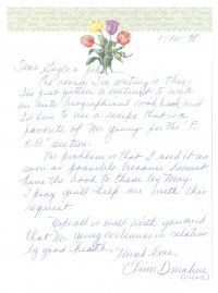 2a433 ELINOR DONAHUE signed letter '98 can be framed with a repro!