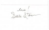 2a614 GALE STORM signed 3x5 index card '80s can be framed with a repro still!