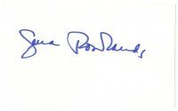 2a615 GENA ROWLANDS signed 3x5 index card '80s can be framed with a repro still!