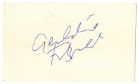 2a617 GERALDINE FITZGERALD signed 3x5 index card '70s can be framed with a repro still!