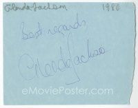 2a551 GLENDA JACKSON/MARIE PLATT signed 5x6 cut album page '80 can be framed with a repro!