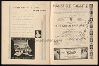 2a239 GREEN PASTURES signed playbill '30 by Marc Connelly, Avon Long AND John Marriott!