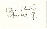 2a620 HAROLD PINTER signed 3x5 index card '70s can be framed with a repro still!