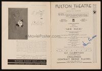 2a240 HENRY FONDA signed playbill '34 when he appeared in New Faces at the Fulton Theatre!