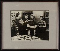 2a005 HONEYMOONERS signed framed 8x10 REPRO still '85 by Gleason, Carney, Meadows AND Randolph!