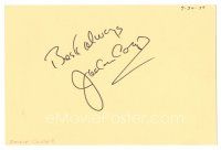2a623 JACKIE COOPER signed 4x6 index card '77 can be framed with a repro still!