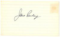 2a625 JANE PAULEY signed 3x5 index card '90s can be framed with a repro still!