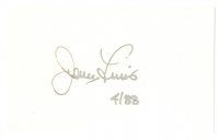 2a626 JERRY LEWIS signed 3x5 index card '88 can be framed with a repro still!