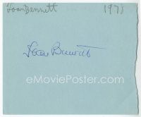 2a564 JOAN BENNETT/BARBARA REEDER signed 5x5 cut album page '78 can be framed with a repro!