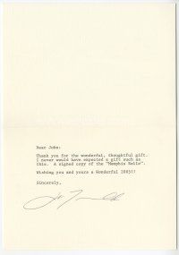 2a466 JOHN TRAVOLTA signed thank you card '05 can be framed with a repro!
