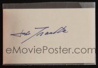 2a257 JOHN TRAVOLTA signed 3x5 index card + hardcover book '78 with Saturday Night Fever scrapbook
