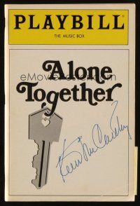 2a452 KEVIN MCCARTHY signed playbill '84 when he appeared on stage in Alone Together!