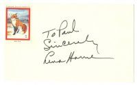 2a636 LENA HORNE signed 3x5 index card '70s can be framed with a repro still!