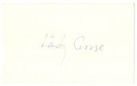 2a637 LINDSAY CROUSE signed 3x5 index card '80s can be framed with a repro still!