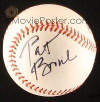 2a012 PAT BOONE signed baseball '80s by the legendary singer/songwriter/actor!