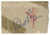 2a490 ROBERT RYAN signed 1.5x2.25 matchbook cover '50s can be framed with a repro still!