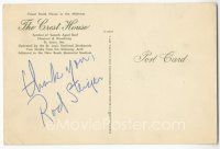 2a446 ROD STEIGER signed 4x6 postcard '60s can be framed with a repro still!