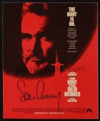 2a236 SEAN CONNERY signed magazine ad '98 on ad for Hunt for Red October!