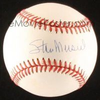 2a010 STAN MUSIAL signed baseball '80s by the legendary St. Louis Cardinals home run king!