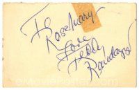 2a494 TEDDY RANDAZZO signed 2.25x3.5 casino ticket stub '70s can be framed with a repro still!