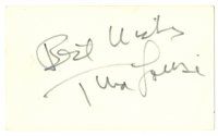 2a661 TINA LOUISE signed 3x5 index card '70s can be framed with a repro still!