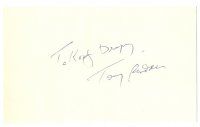 2a663 TONY RANDALL signed 3x5 index card '70s can be framed with a repro still!