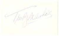 2a664 TRUDY MARSHALL signed 3x5 index card '70s can be framed with a repro still!