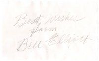 2a666 WILD BILL ELLIOTT signed 3x5 index card '60s can be framed with a repro still!